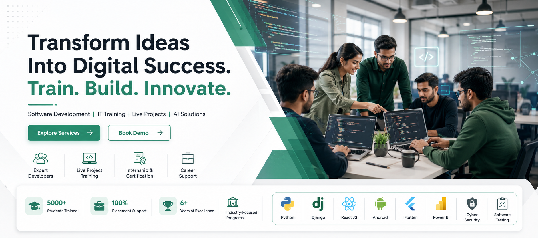 Development + Training + Placement